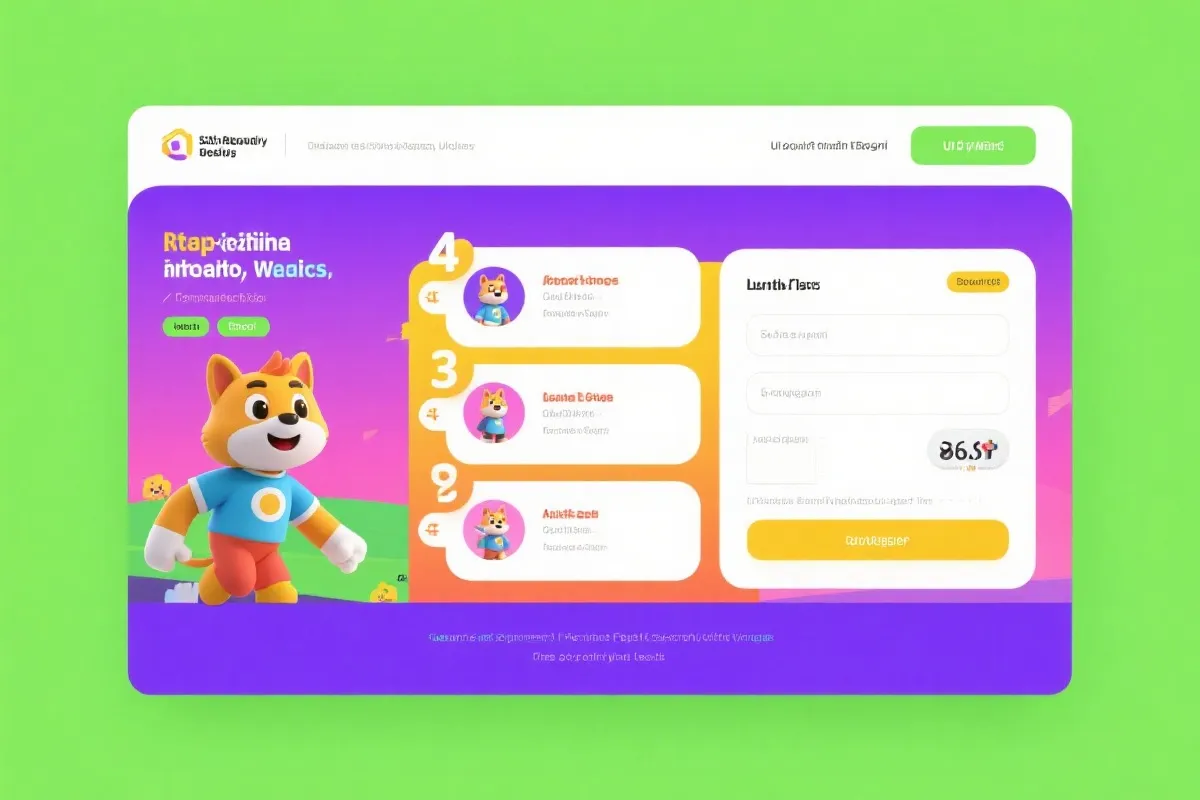 动物运动会注册表单界面展示